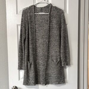 Pink Clover Charcoal Knit Cardigan